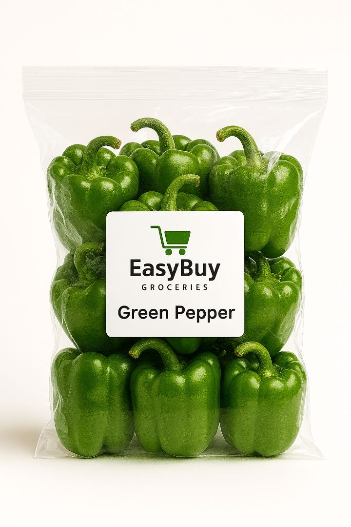 EasyBuy Fresh Green Peppers – 500g Resealable Pack