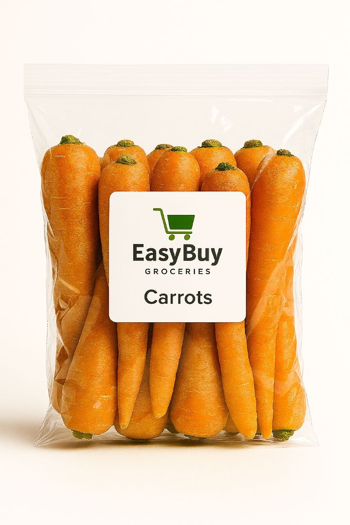EasyBuy Crunchy Carrots – 500g Resealable Pack