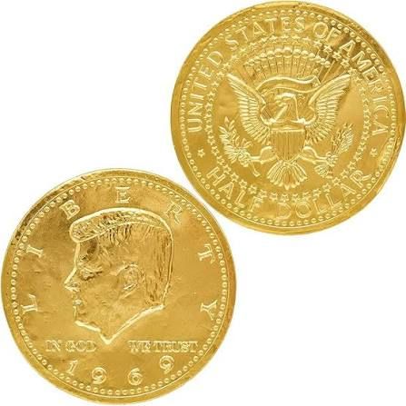 CHOCOLATE DOLLAR COIN 6G