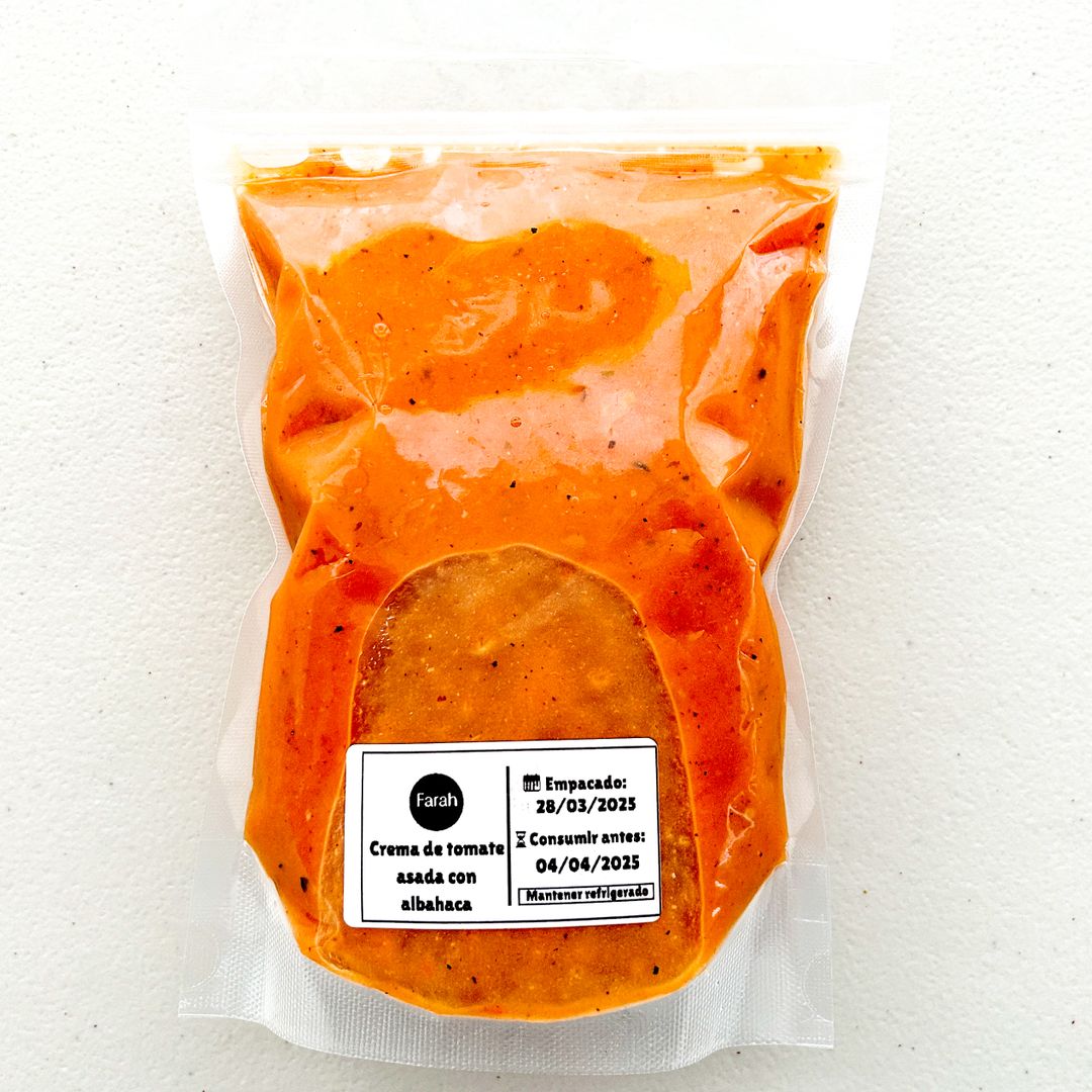Crema de tomate asado