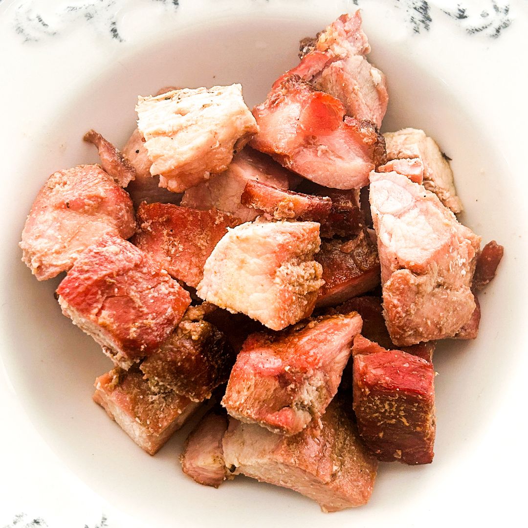 Chicharrón de cerdo al horno