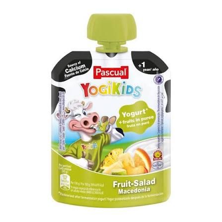 PASCUAL YOGIKIDS FRUIT SALAD MACEDONIA POUCH 80G