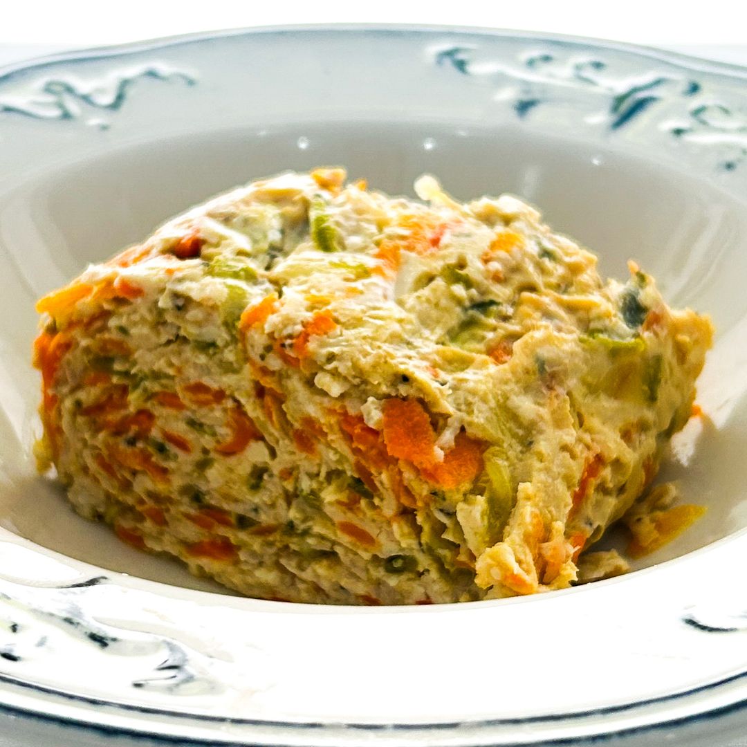 Arrollado de pollo con vegetales