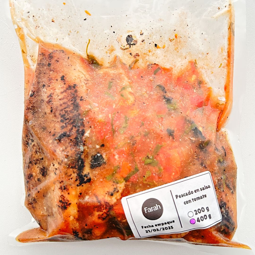 Pescado en salsa caribeña