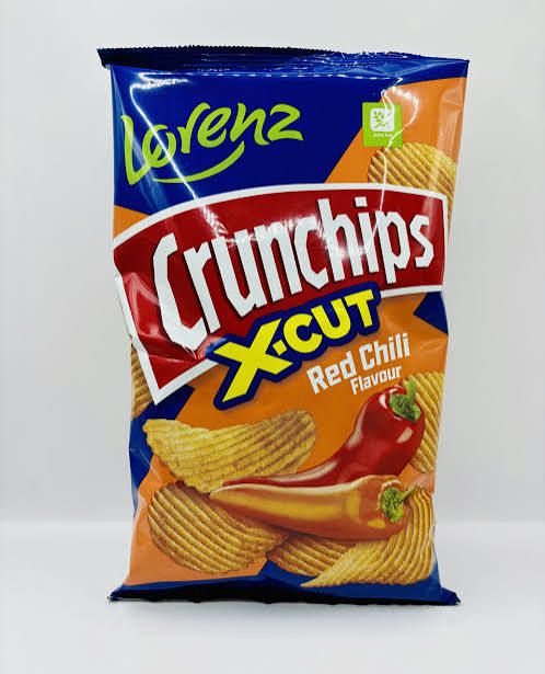CRUNCHIPS X-CUT RED CHILI FLAVOR 75G