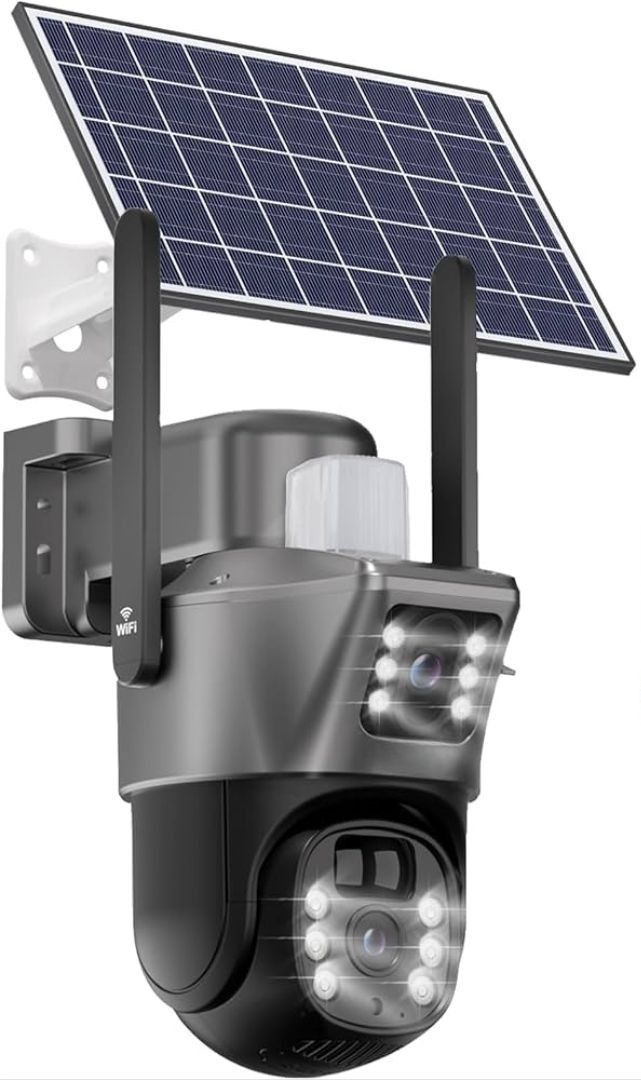 Dual Lens WI-FI Solar Camera