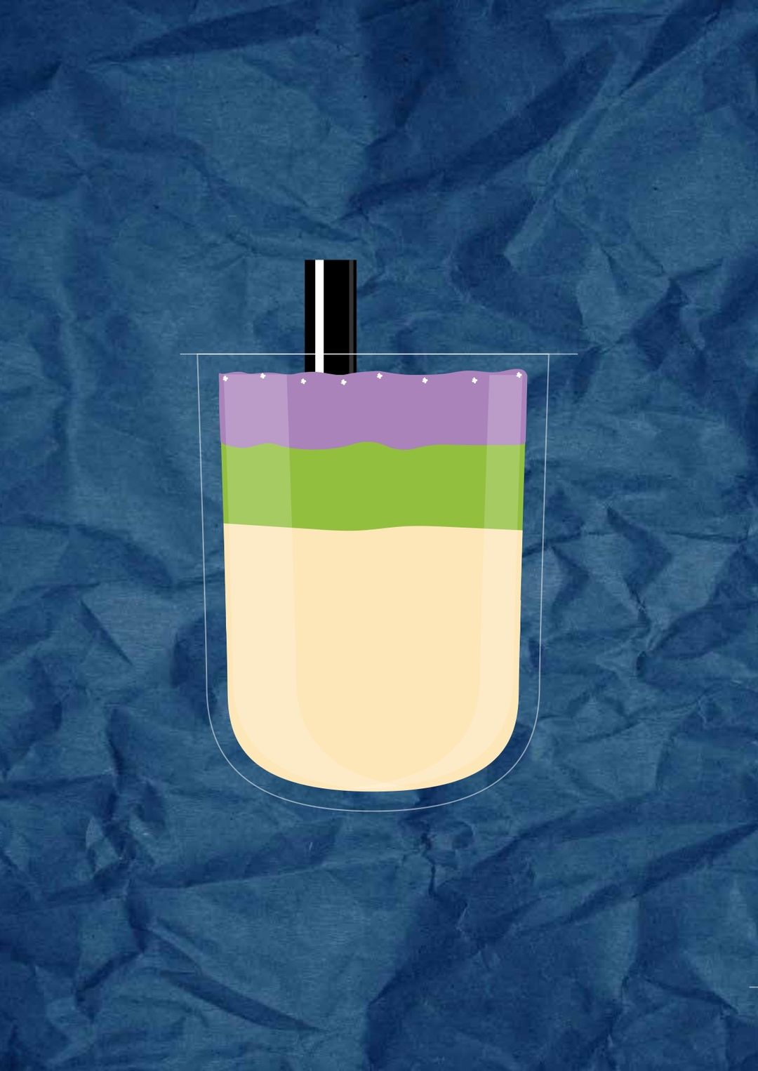 Taro foam matcha