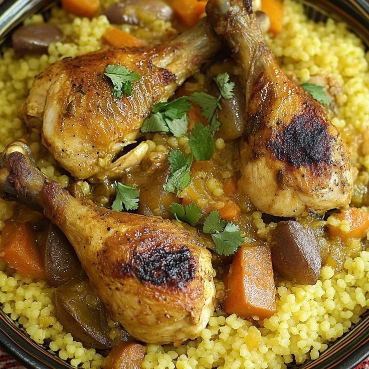 Couscous marocain au poulet 