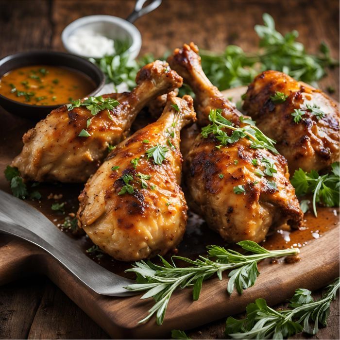 🍗 ¼ Poulet Doré + Garniture au Choix