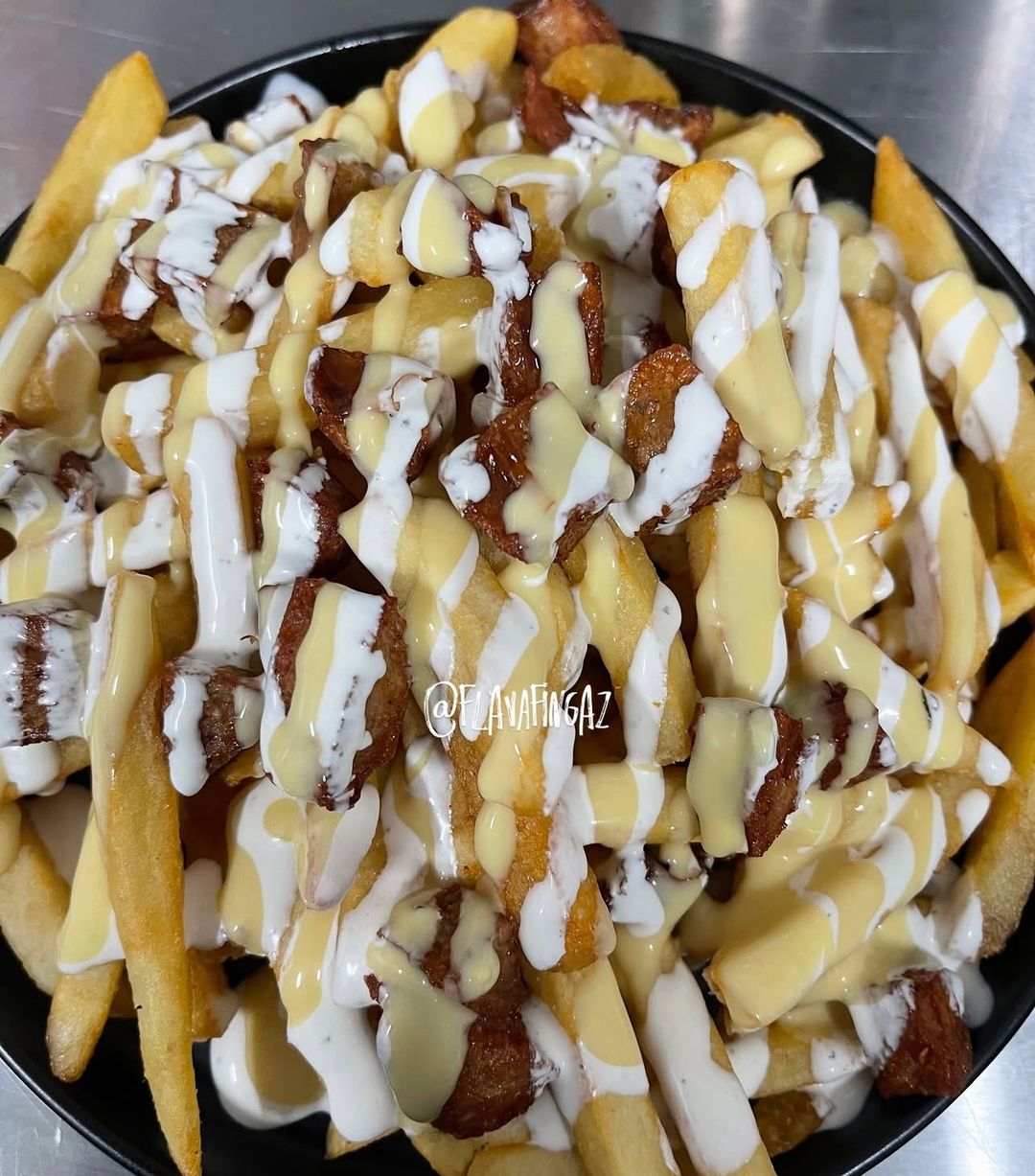 Cheesy flava fries 