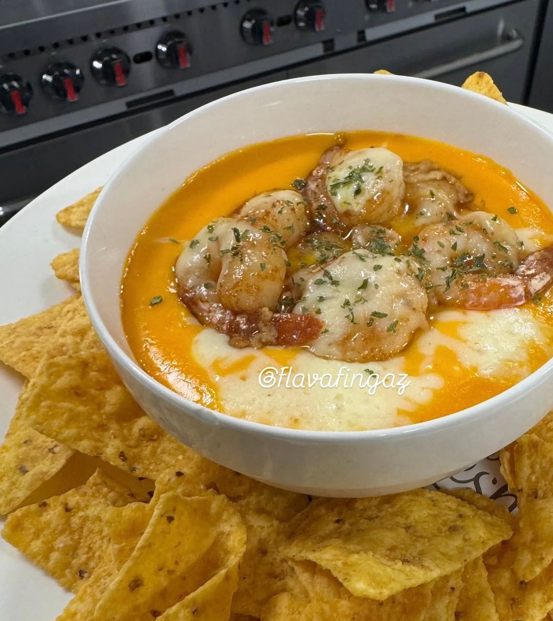 Shrimp queso dip 