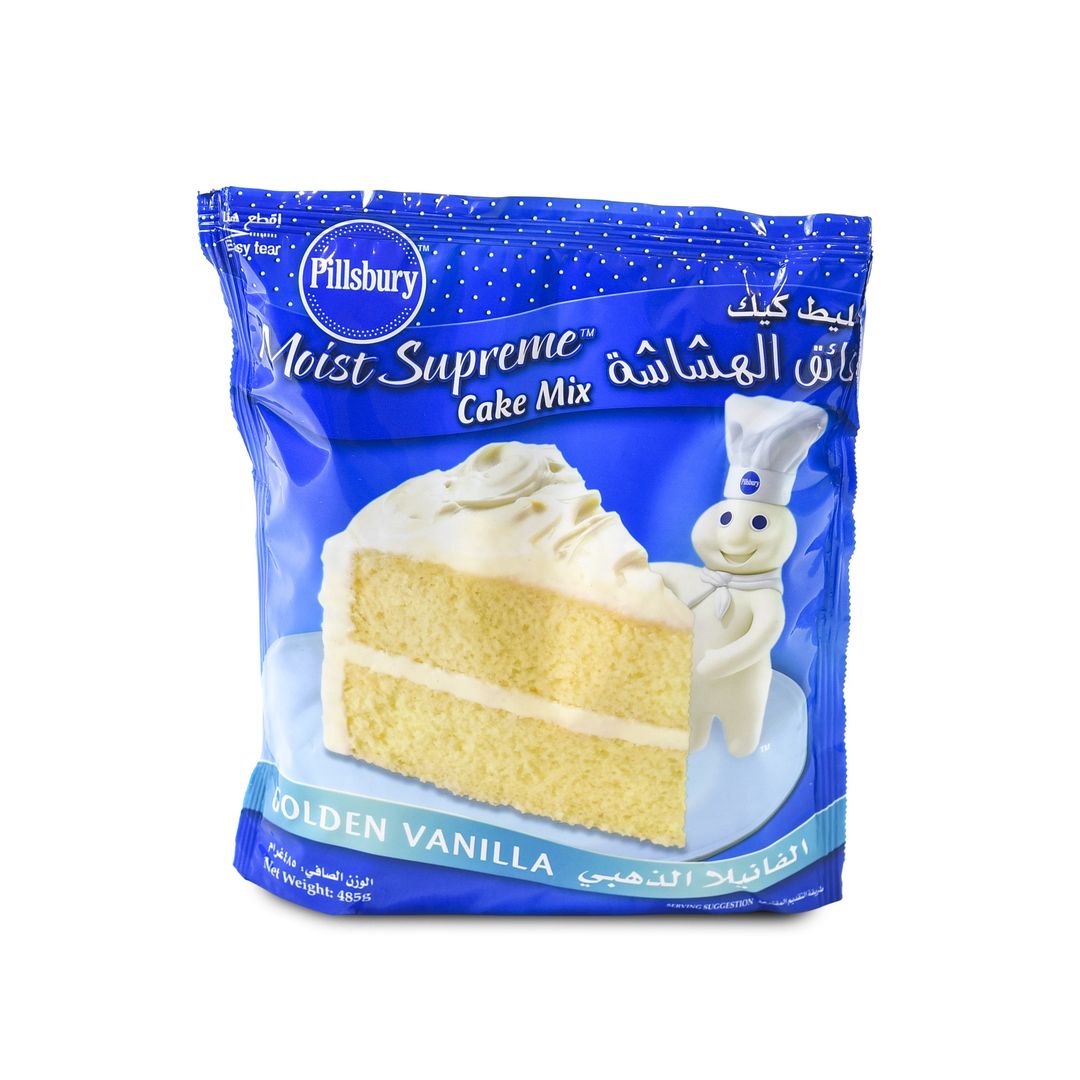 PILLSBURY CAKE MIX GOLDEN VANILLA 485G