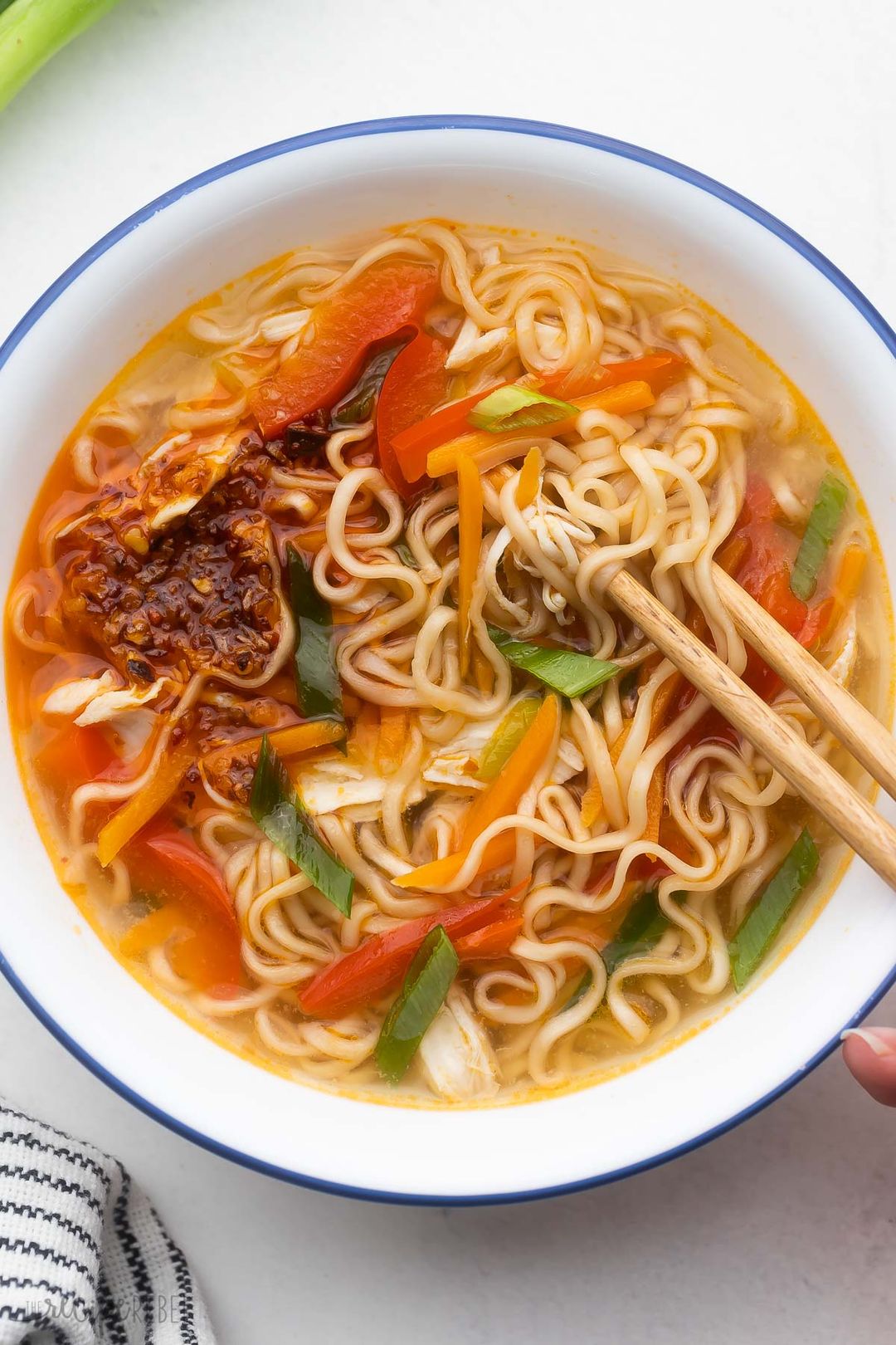 Instant  Soup Noodles with Vegetables