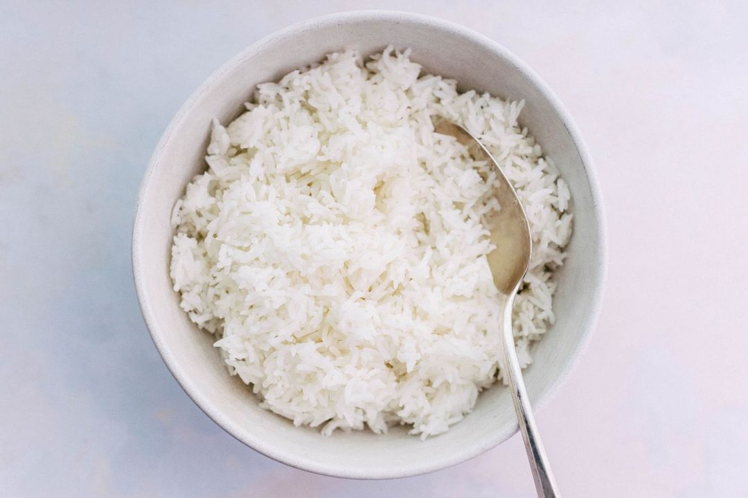 Plain white rice