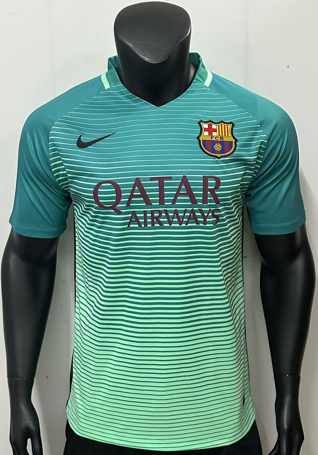 Barcelona 2016/17 Third Shirt (Green / Sky blue)