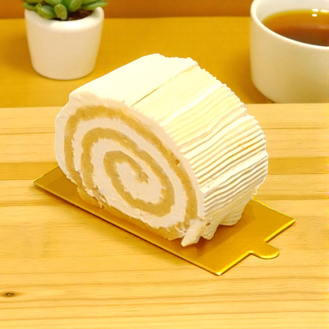 Vanilla Swiss Roll Cake