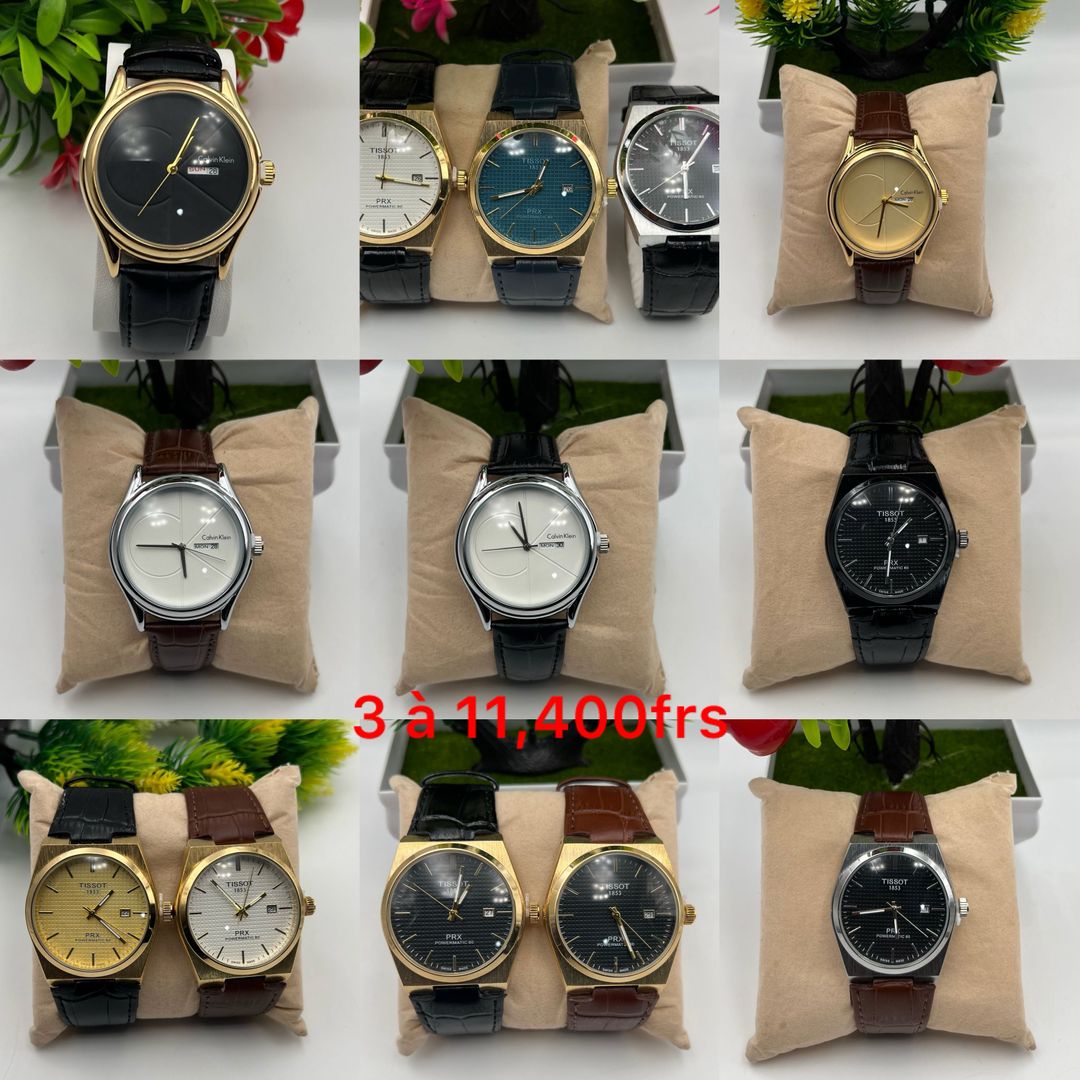 Montres Tissot et Calvin Klein