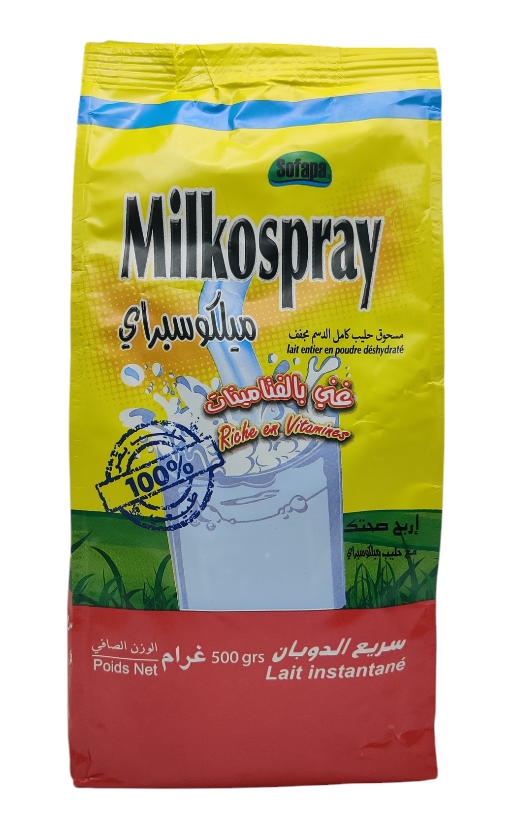 Lait entier en poudre déshydraté MILKOSPRAY