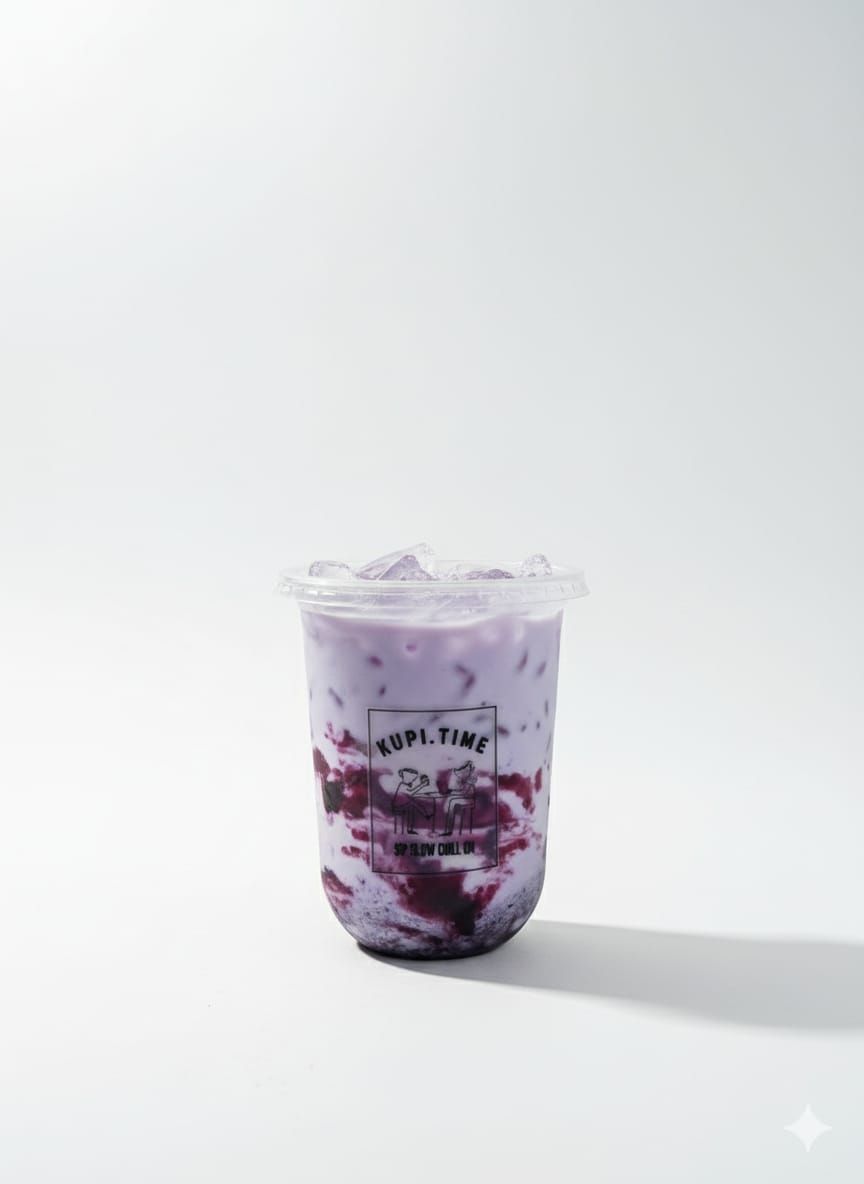 Iced Blueberry Latte