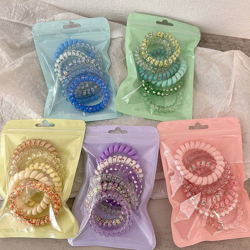 Telephone cords hair bands / ties 