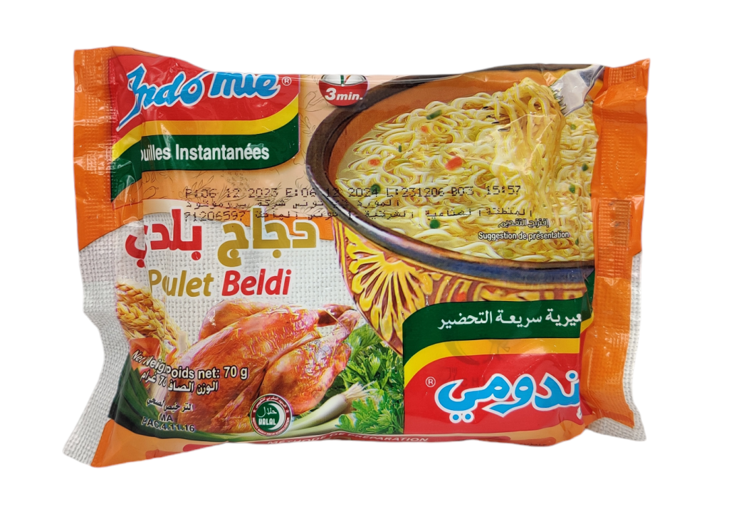 Nouille instantanéesINDOMIE 70g Poulet Beldi
