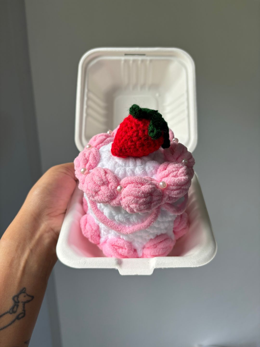 Strawberry vanilla birthday cake