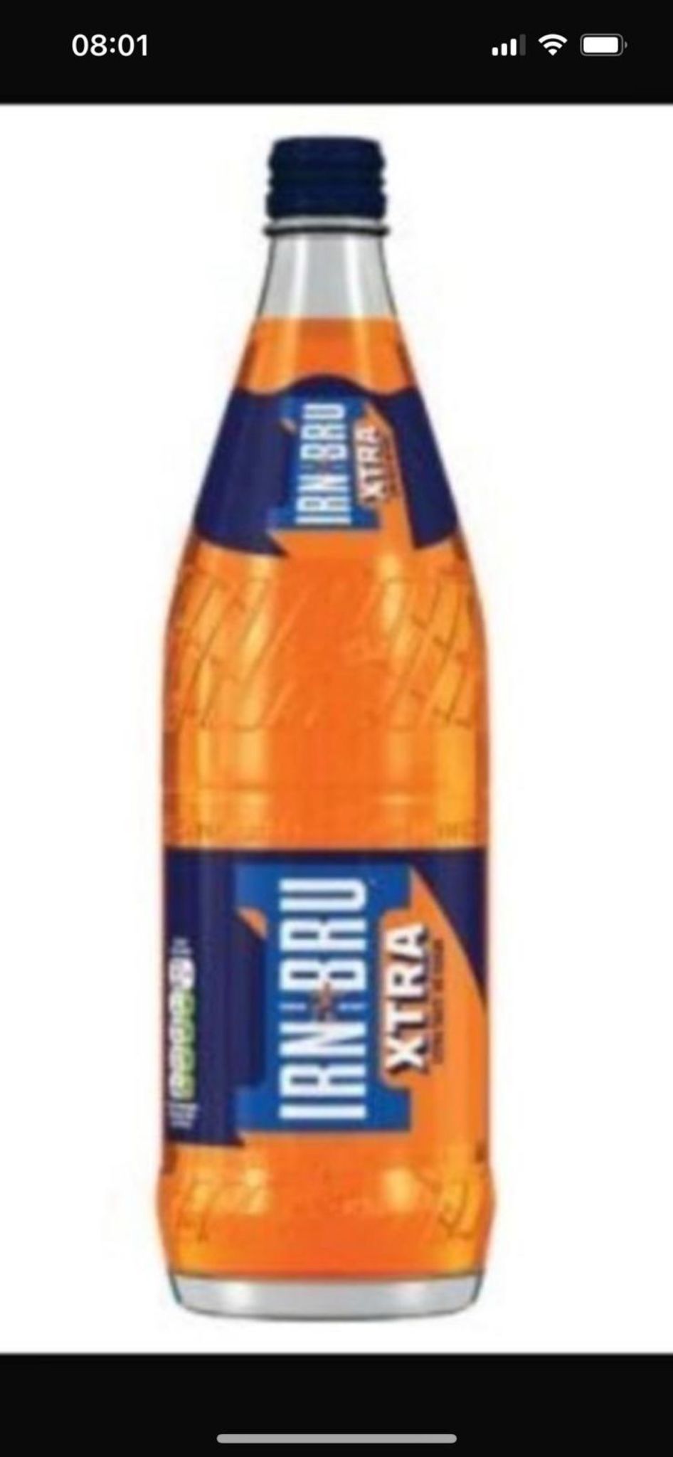 2 cases 12x Irn Bru Xtra GLASS bottles 1 case Dated 31/12/25 