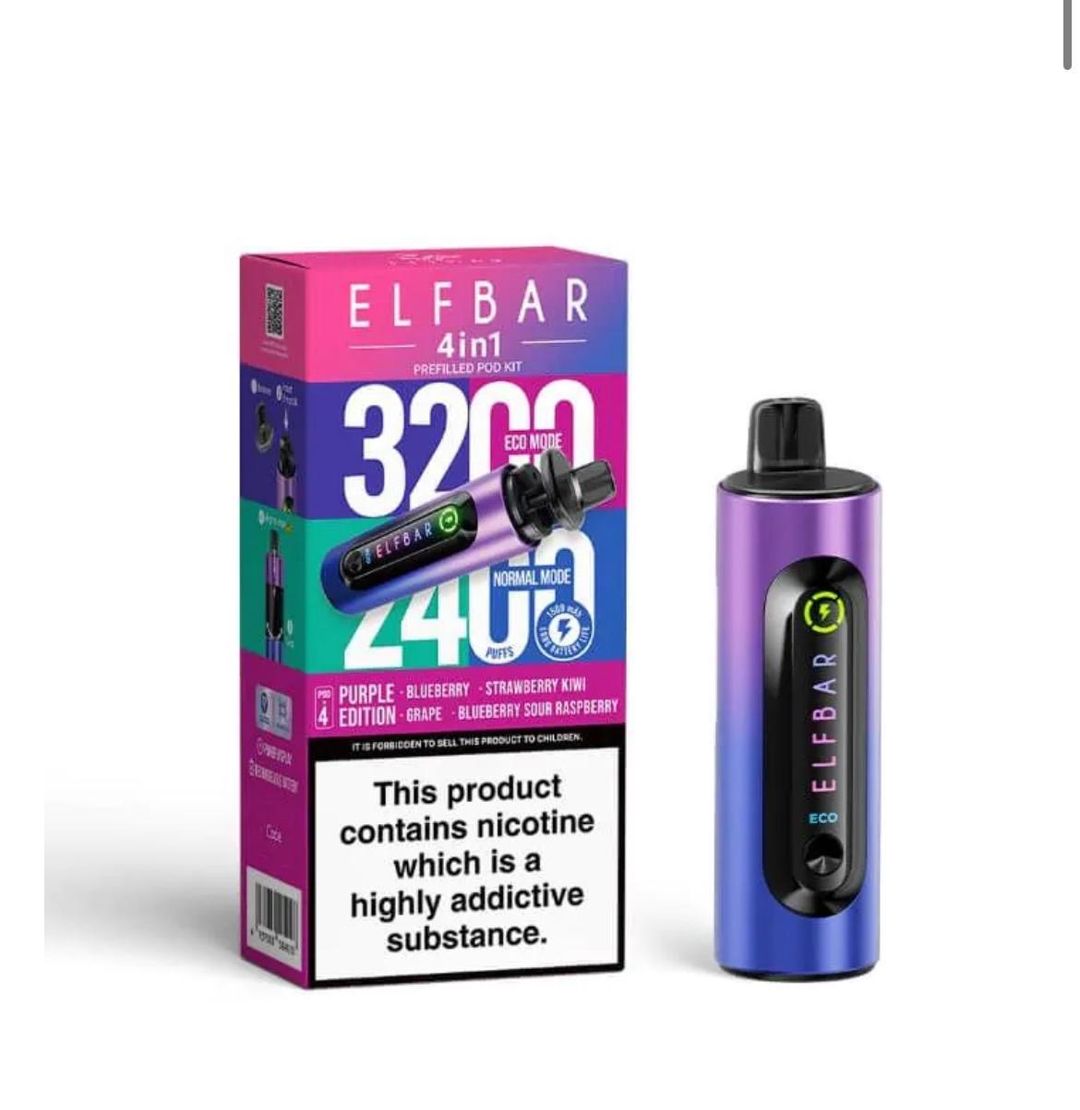 Elfbar 4in1 kit purple edition  5 per case 