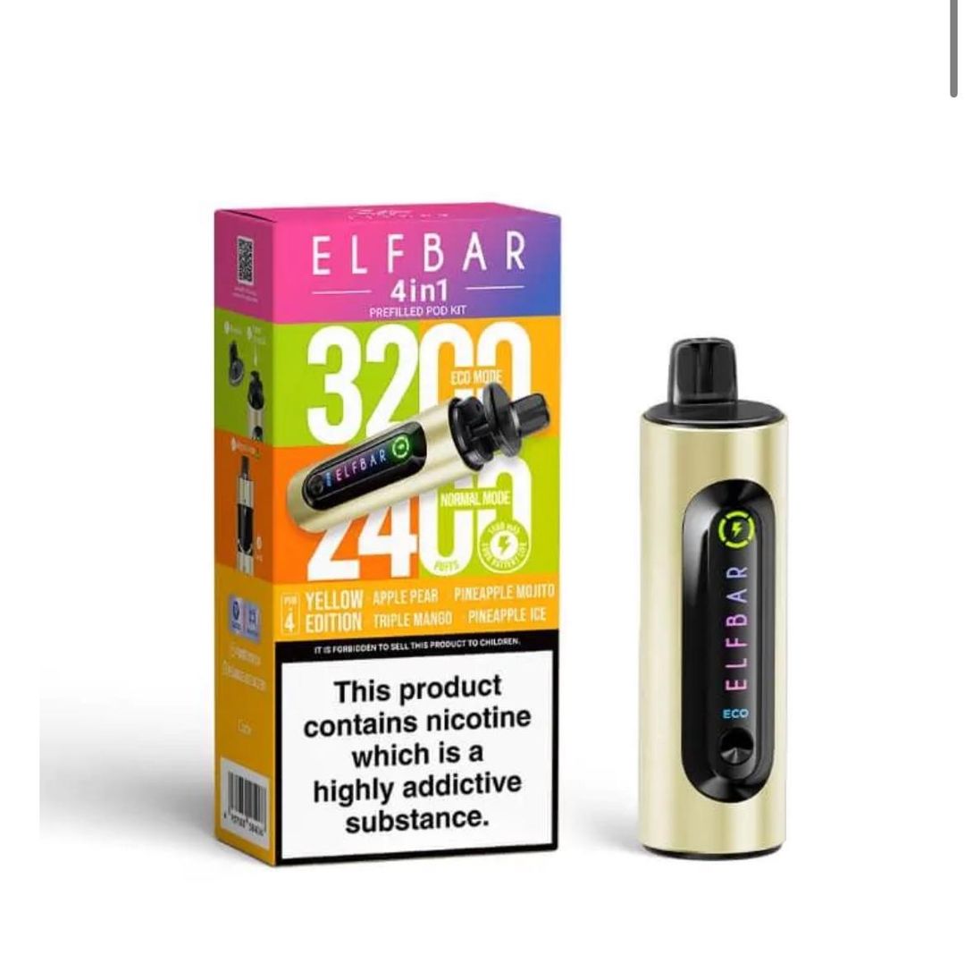 Elfbar 4in1 kit yelllw edition  5 per case