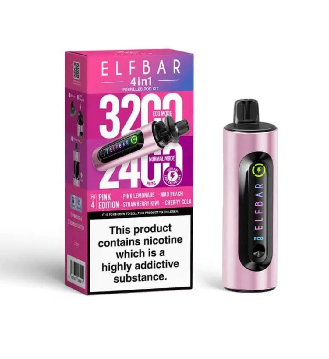 Elfbar 4in1 kit pink edition  5 per case