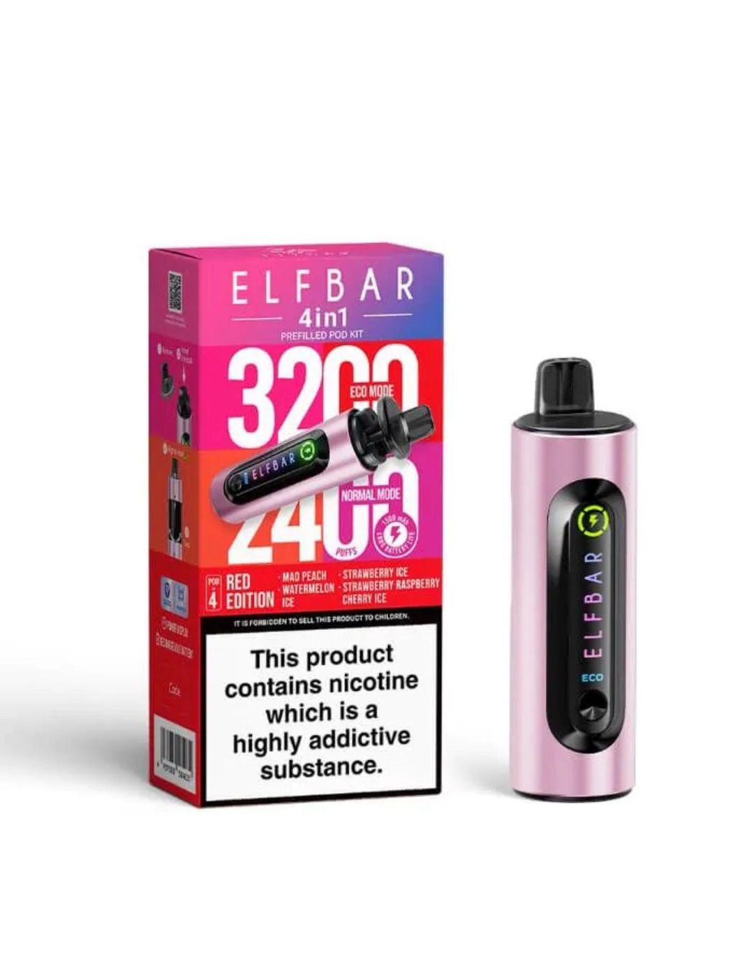 Elfbar 4in1 kit red edition  5 per case 