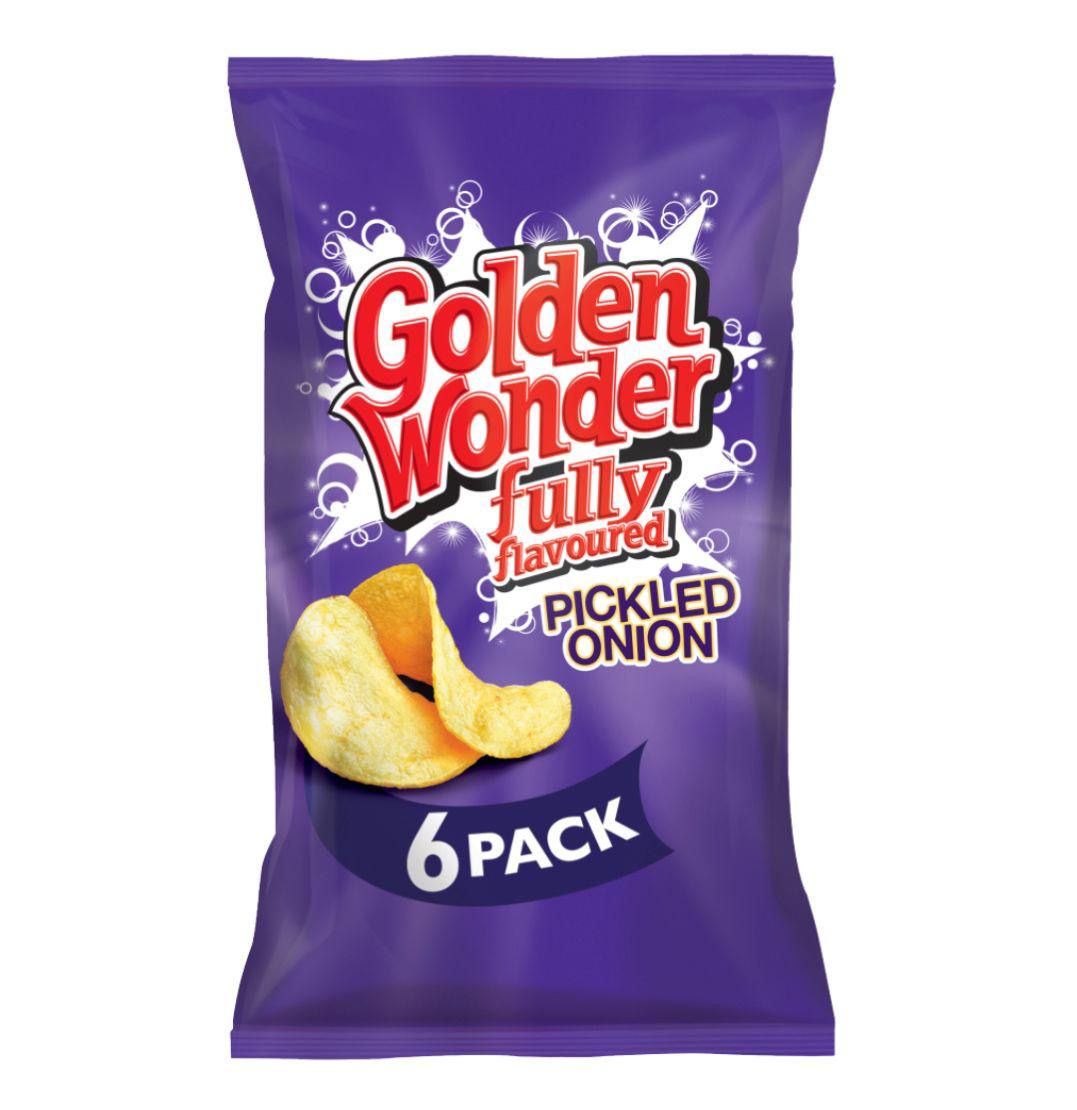 Golden wonder pickled onion  16x6pk BBE 25/10/25 