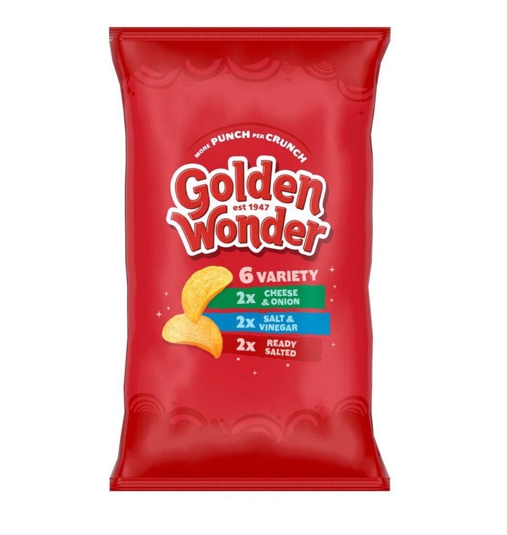 Golden wonder variety 16x6pk BBE 18/10/25