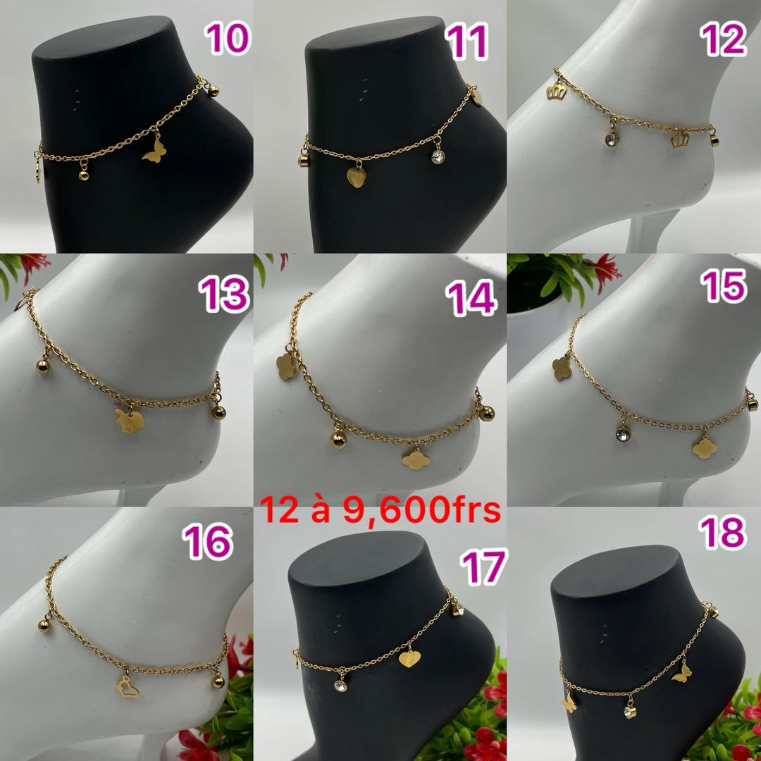 Lot de 12 chevillères 