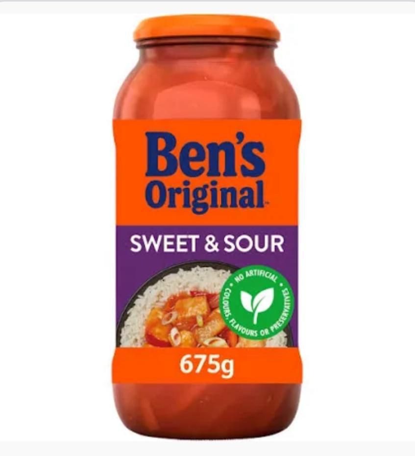 Bens sweet & sour jar  6x675g BBE 09/04/26 