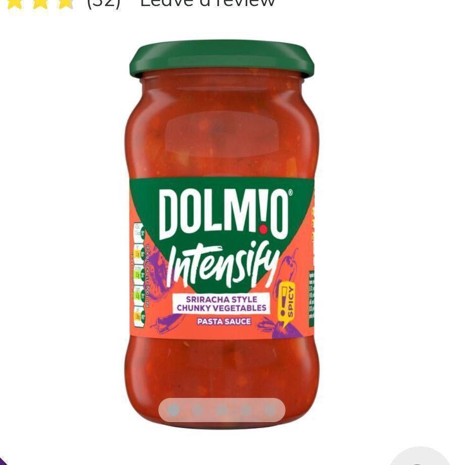 Dolmio intensify siracha style chunky vegetable 6x400g  BBE 24/10/25 