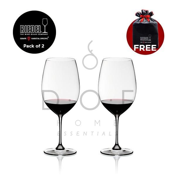 GELAS WINE RIEDEL VINUM BORDEAUX GRAND CRU PACK OF 2 PCS.
