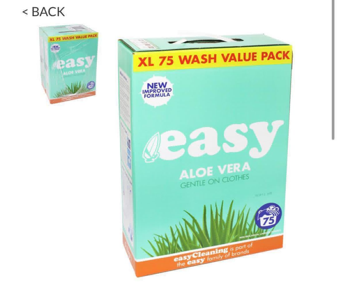  2 cases Easy washing powder aloe vera 75w 2x5.1kg 