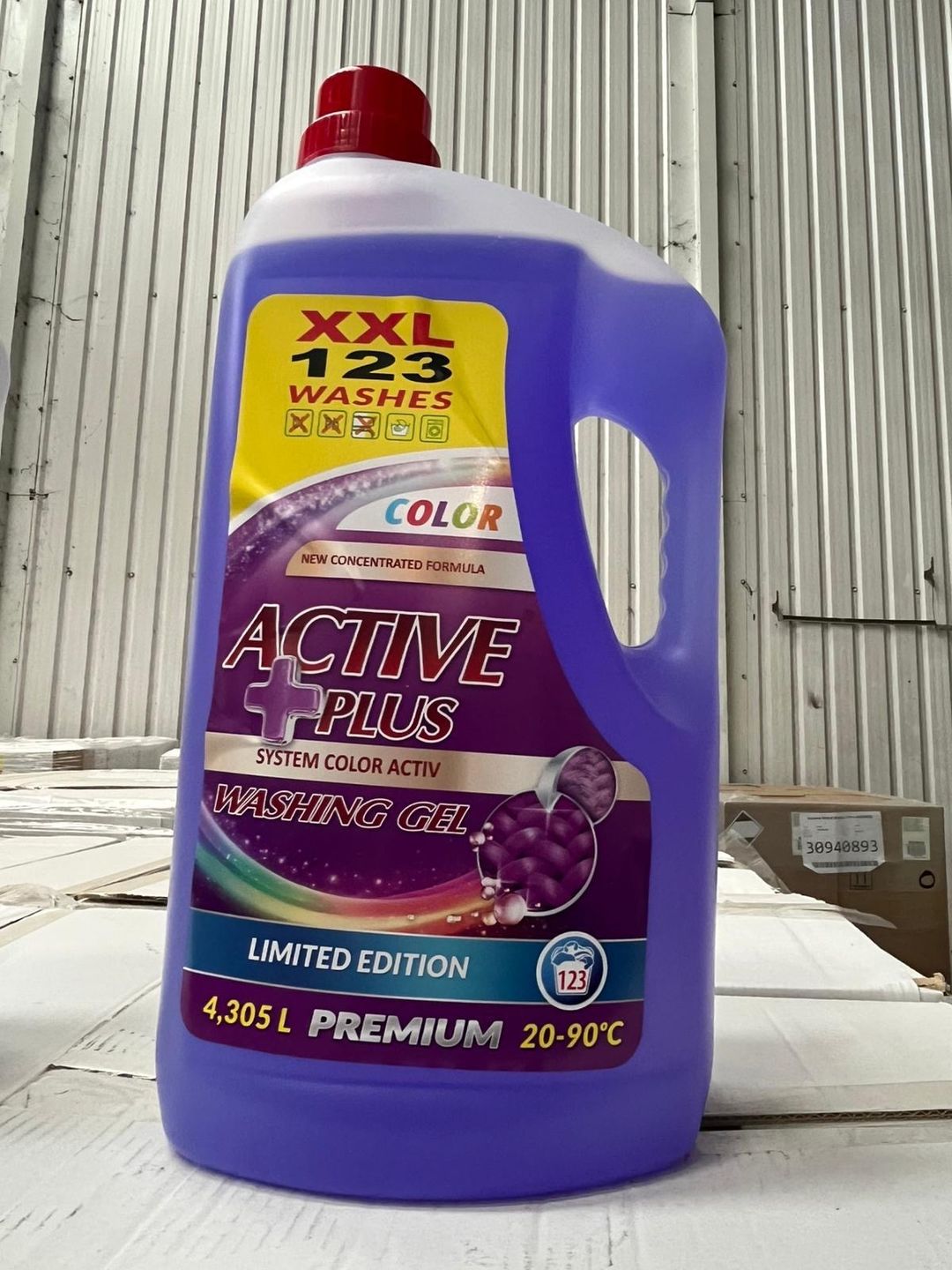 Active washing gel plus colour 123w 4x4.31L 