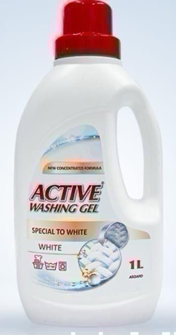 Active washing gel white 20wash 12x1L  BBE 30/06/26  Non uk stock