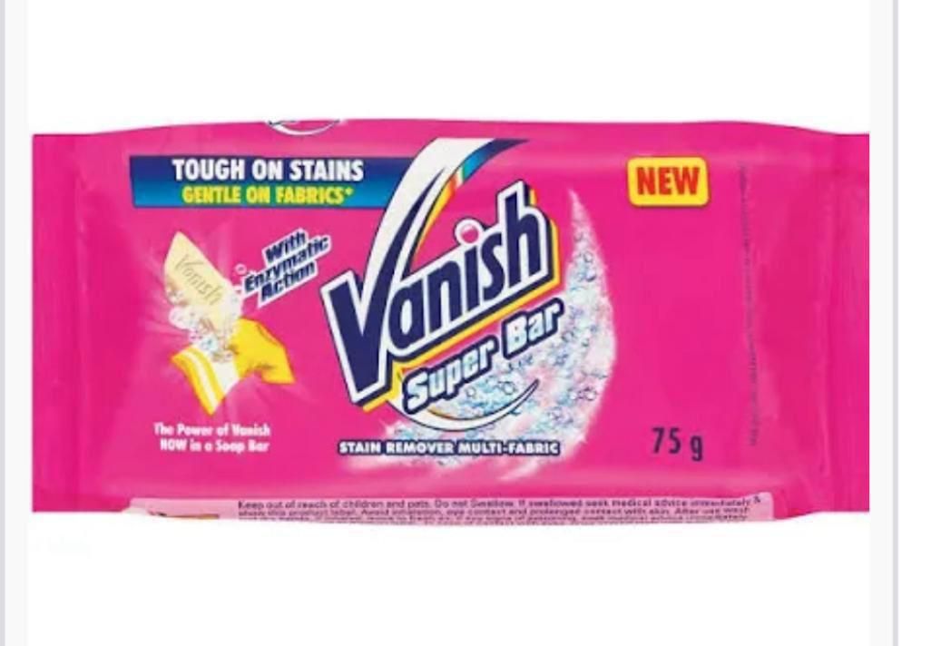 Vanish laundry bar 4x12x75g  BBE 23/01/26 