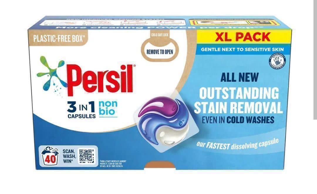 Persil non bio 3in1 caps 3x40wash  