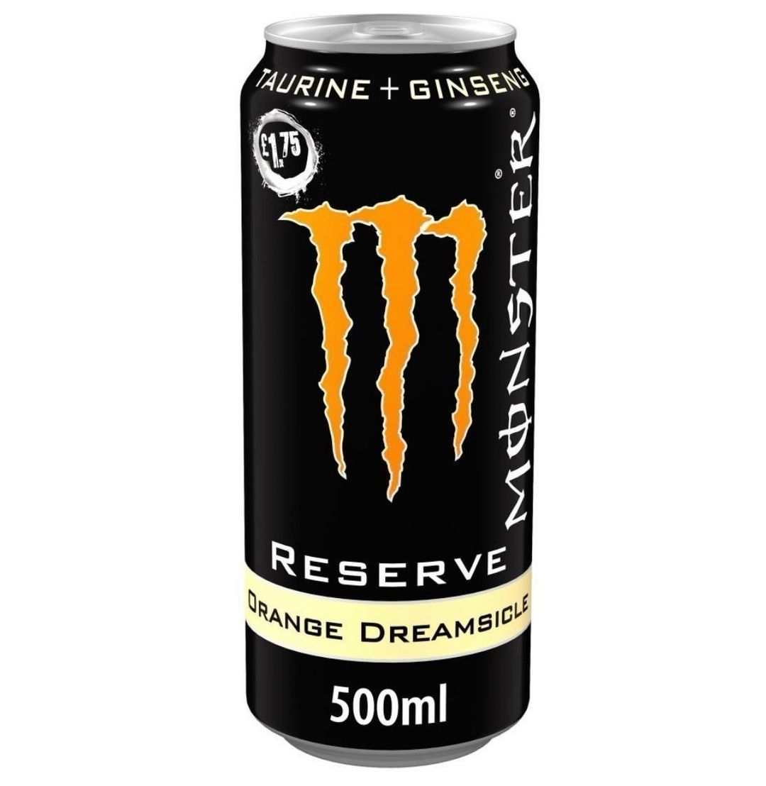 2 cases Monster Orange Dreamsicle 12x 500ml PM £1.75 *Dated: 02/27* 