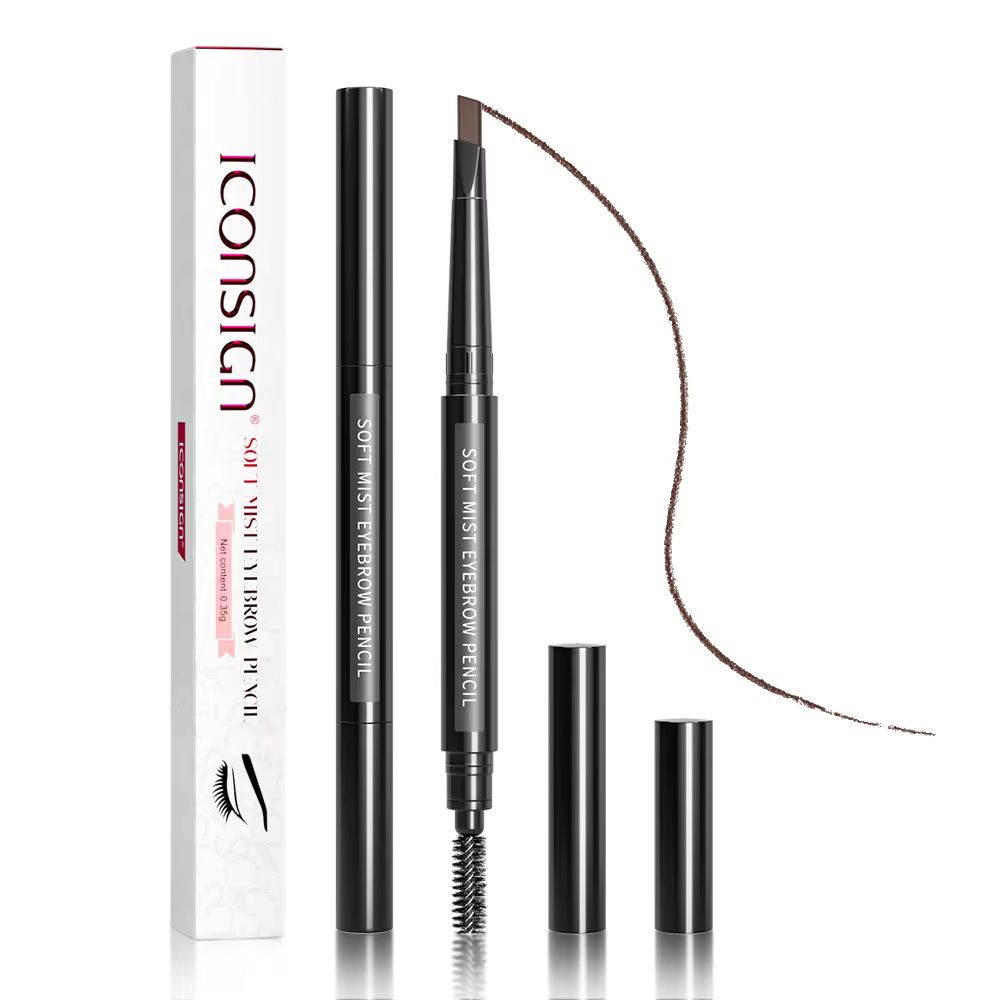 Iconsign Soft Mild Eyebrow Pencil Durable, Waterproof, and Customizable