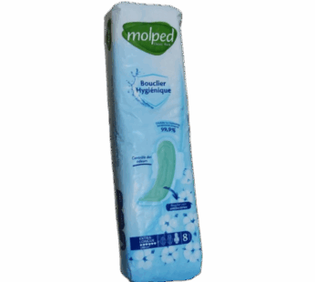 Serviettes hygiéniques Molped – Classic thick – Bouclier Hygiénique – Extra Long – format.long- 8pcs