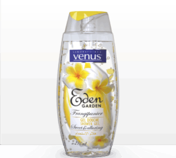 Gel douche Venus aux pétales de roses- Eden Garden – Frangipanier- 270ml