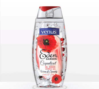 Gel douche Venus aux pétales de roses – Eden Garden- Coquelicot – 270ml