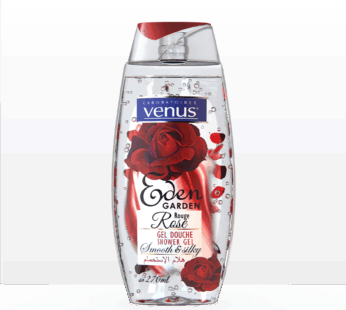 Gel douche Venus aux pétales de roses – Eden garden – Rose Rouge – 270ml
