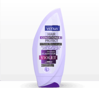 Après-Shampooing Venus Violet protecteur – Hair protect-à l’acide hyaluronique – Cheveux Blonds -250ml