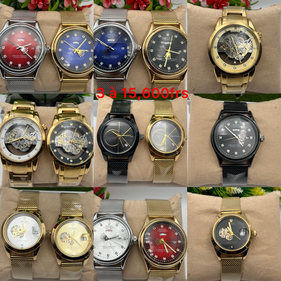 Montres Rolex et Calvin Klein